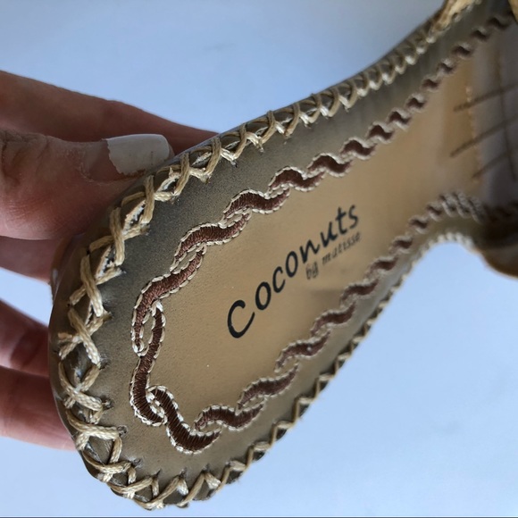 Coconut Matisse Halle embroidered beaded slides 9 - Picture 8 of 10